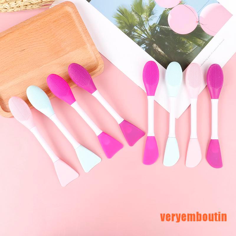 [Hàng mới về] Cọ đắp mặt nạ bằng silicone 2 mặt tiện dụng