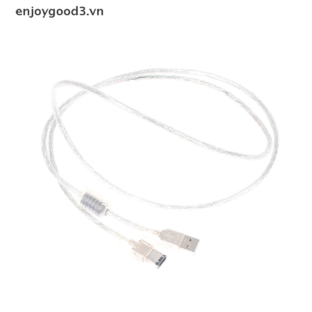 ++ 1 X Firewire IEEE 1394 6 Pin Male To USB 2.0 Male Adaptor Convertor Cable Cord .