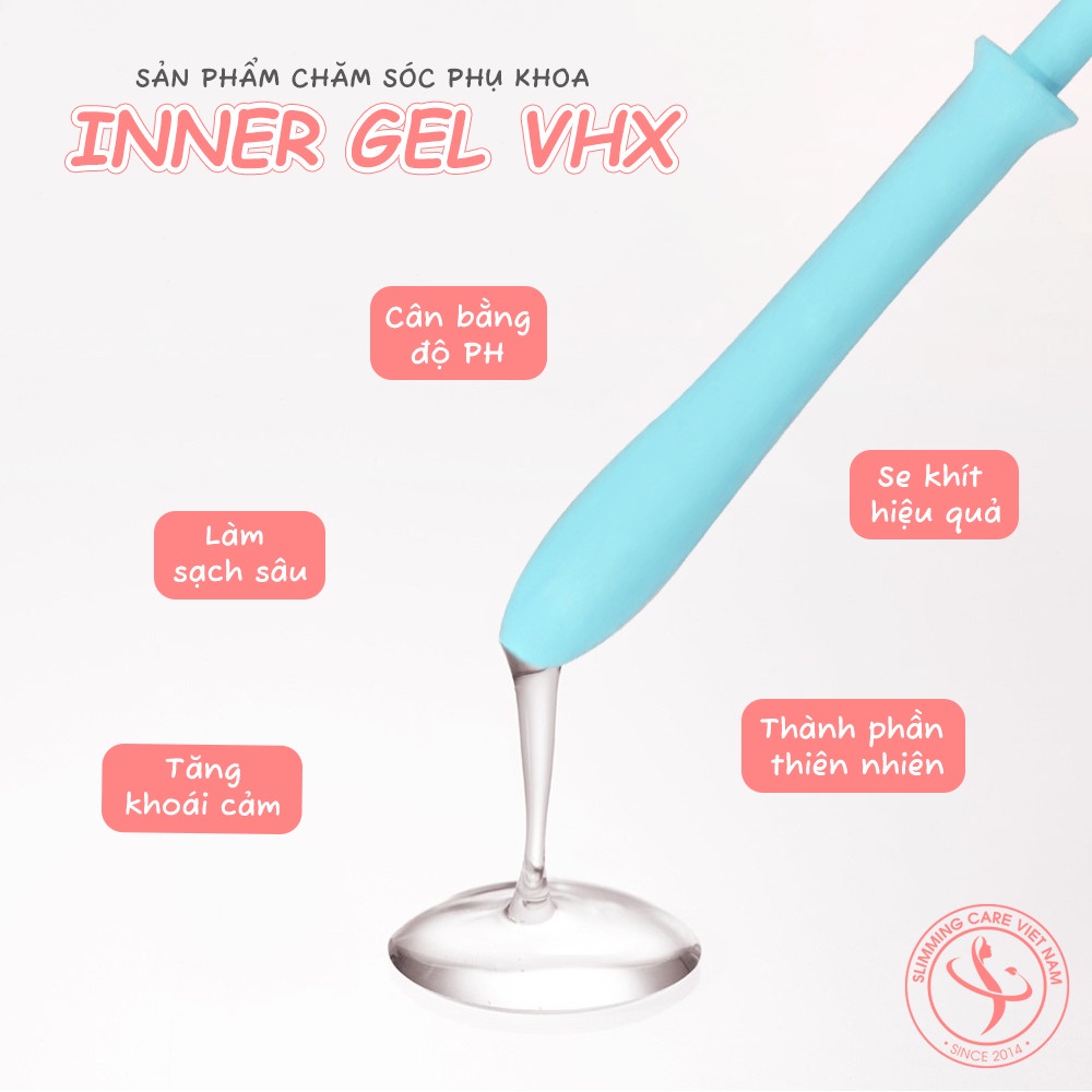 Inner gel bút tình yêu vĩnh hồng xuân VHX Slimming Care khử mùi làm hồng se khít vùng kín-