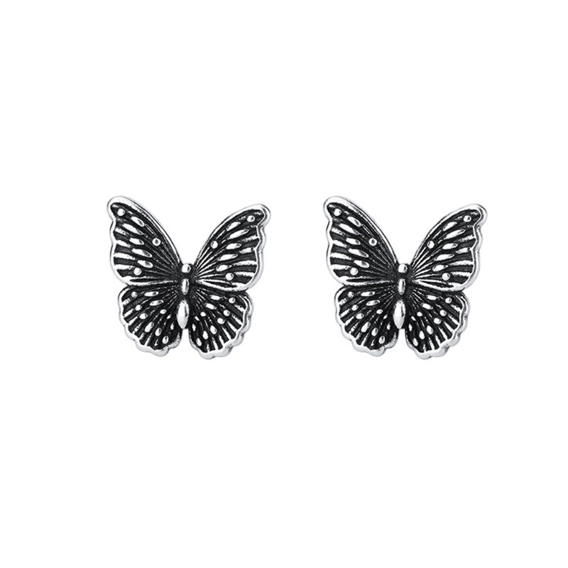 Bông Tai Hình Bươm Bướm Phong Cách Retro Pháp Dành Cho Nữ