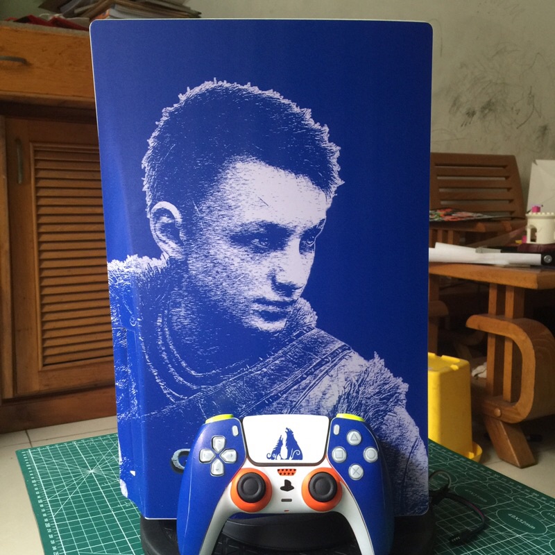 Miếng dán máy ps5 God of War Ragnarok mới nhất - hoặc làm theo yêu cầu