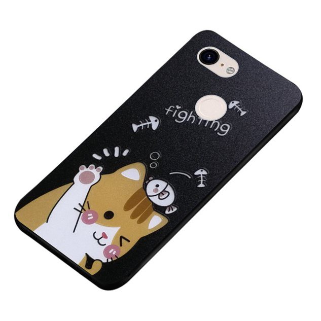 Ốp điện thoại silicone hình mèo cho điện thoại Google Pixel 2 3 XL