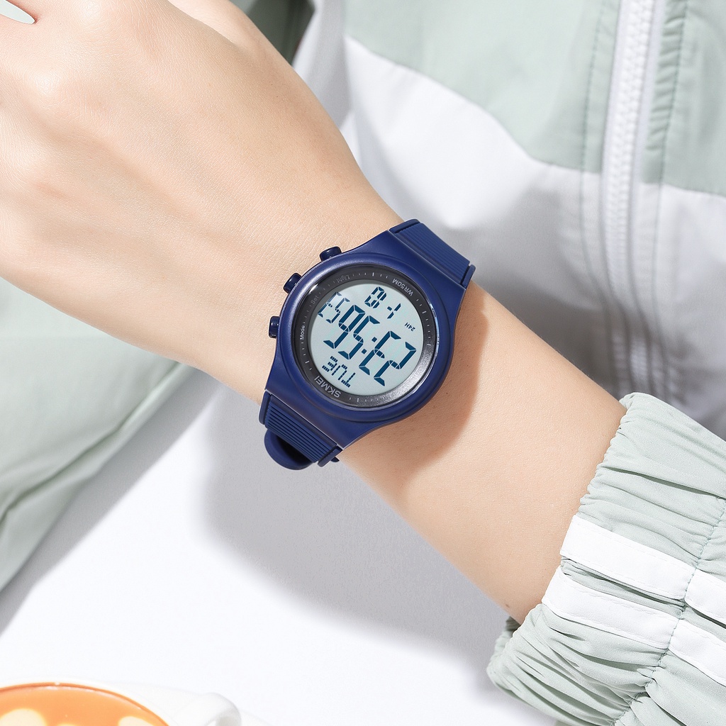 Đồng Hồ Điện Tử SKMEI 1980 Chống Thấm Nước Dây Silicone 5 Thanh Lịch Cho Nam