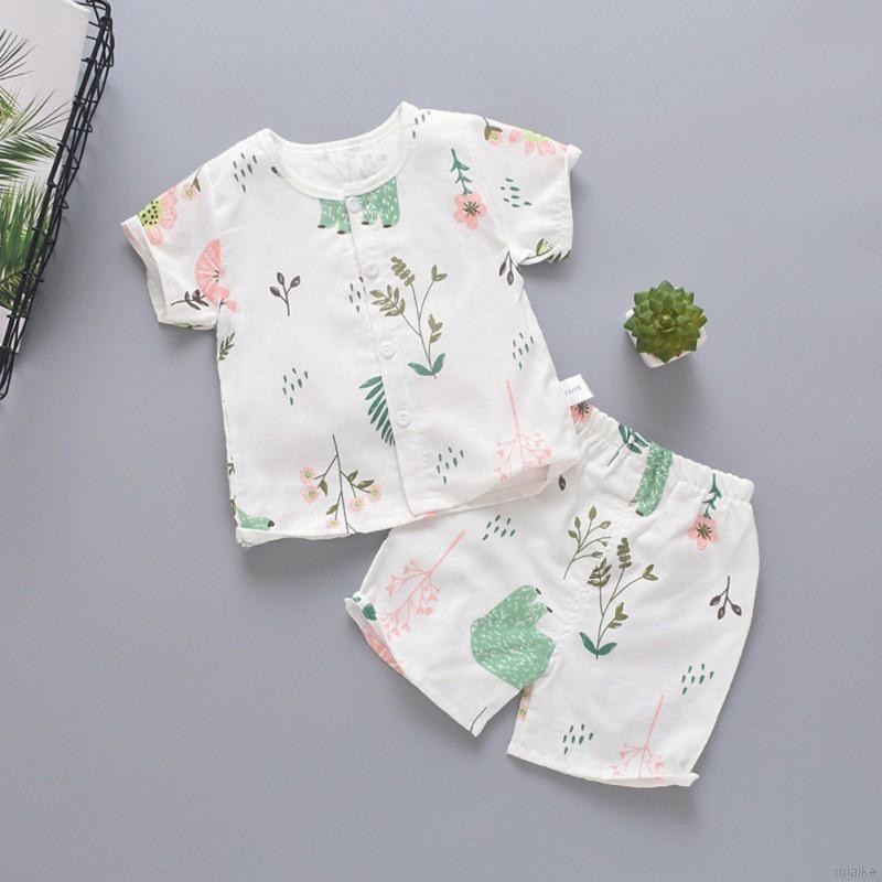 Bộ Quần Áo Ngủ Cotton Xinh Xắn Cho Bé