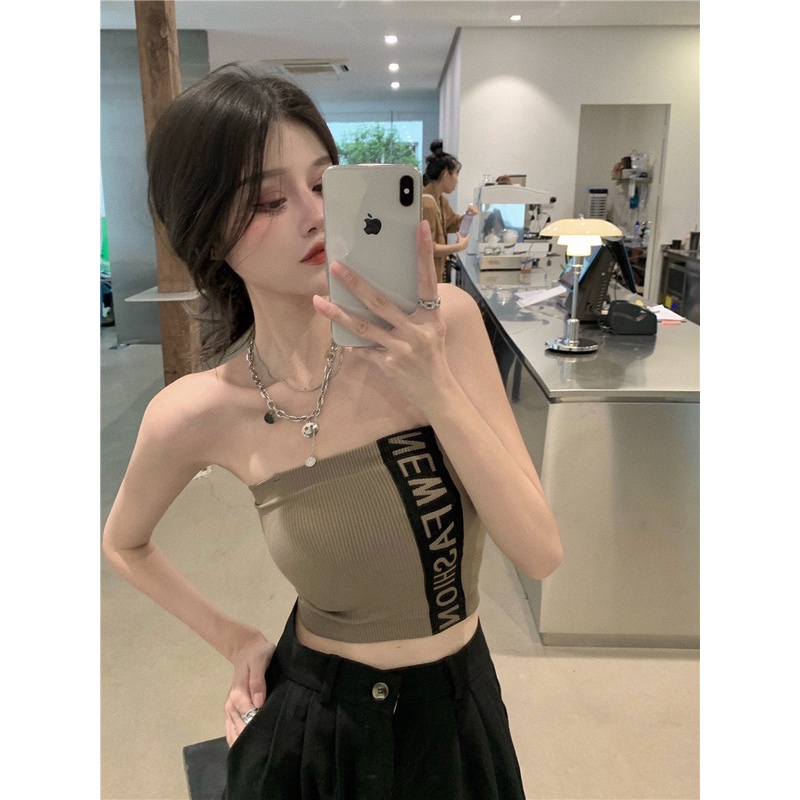 Áo Ống Ngắn 2022 Thời Trang Mùa Hè Hàn Quốc Cho Nữ