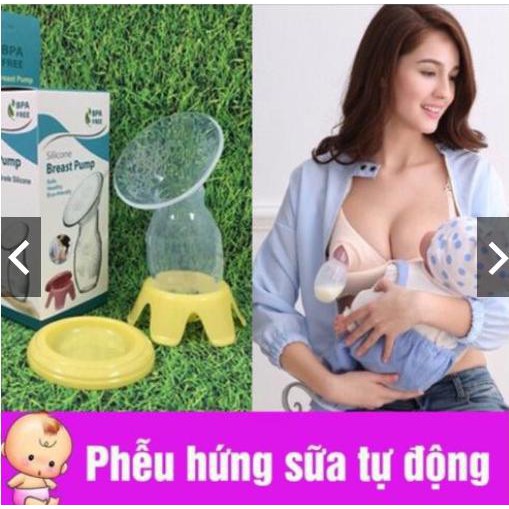 Phễu hứng sữa silicon có chân đế cho mẹ