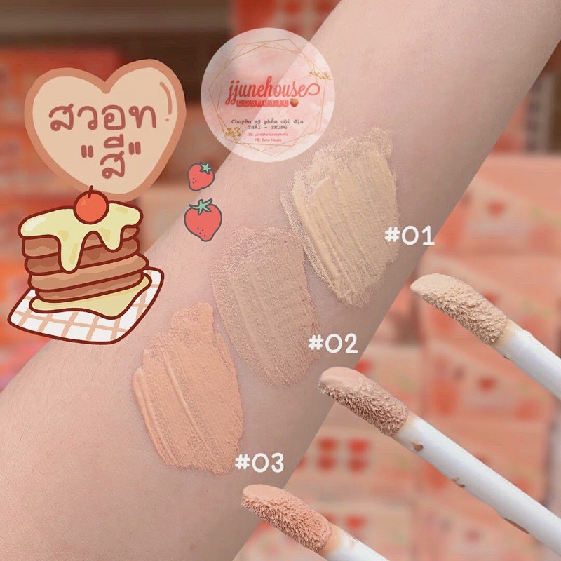 Kem Nền Che Khuyết Điểm KissBeauty Concealer Long Wear Vị Trái Cây