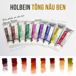 Holbein lẻ tuýp lẻ holbein 5ml - tông nâu, nâu đen