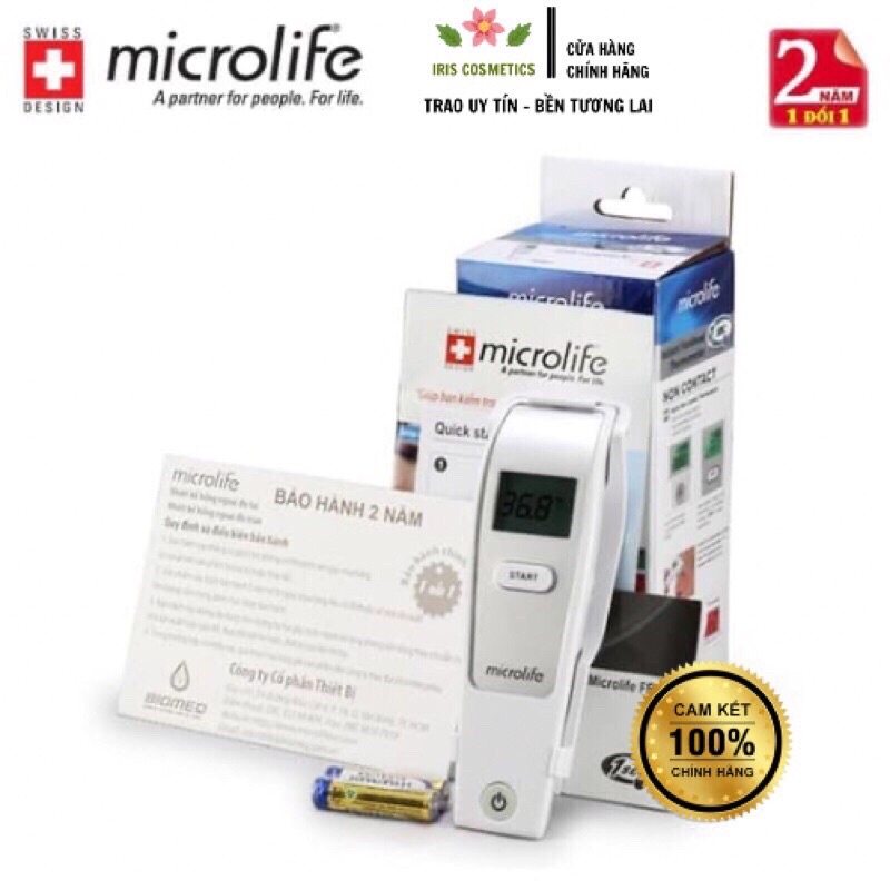 Nhiệt Kế Hồng Ngoại Đo Trán Microlife FR1MF1 Thụy Sỹ