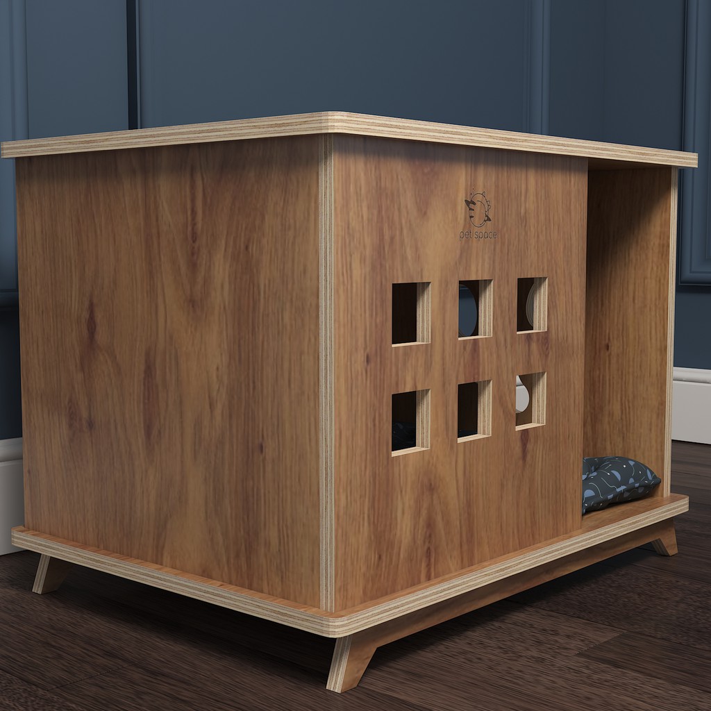 NHÀ GỖ CHO CHÓ MÈO PETSPACE.VN PP34