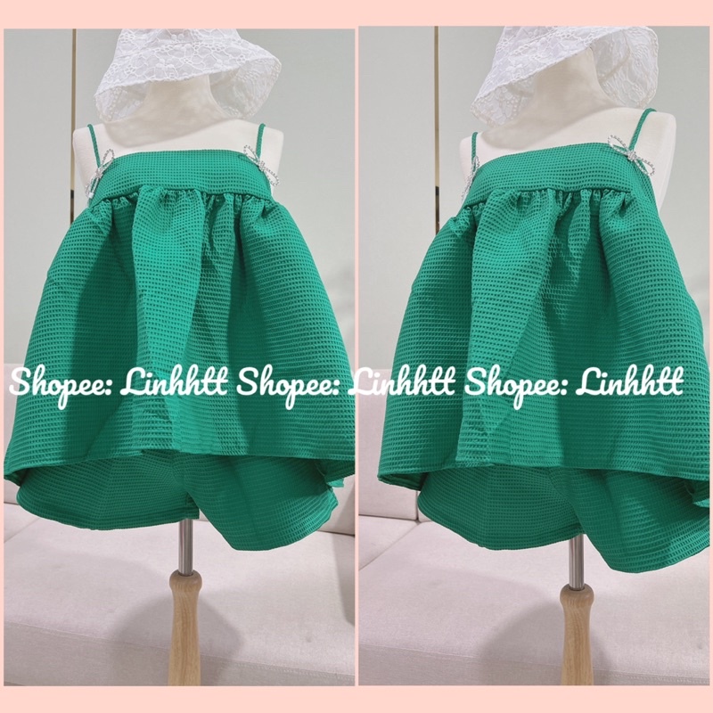 SET 2 DÂY PEPLUM SORT KÈM GHIM CÁI NƠ ĐÁ