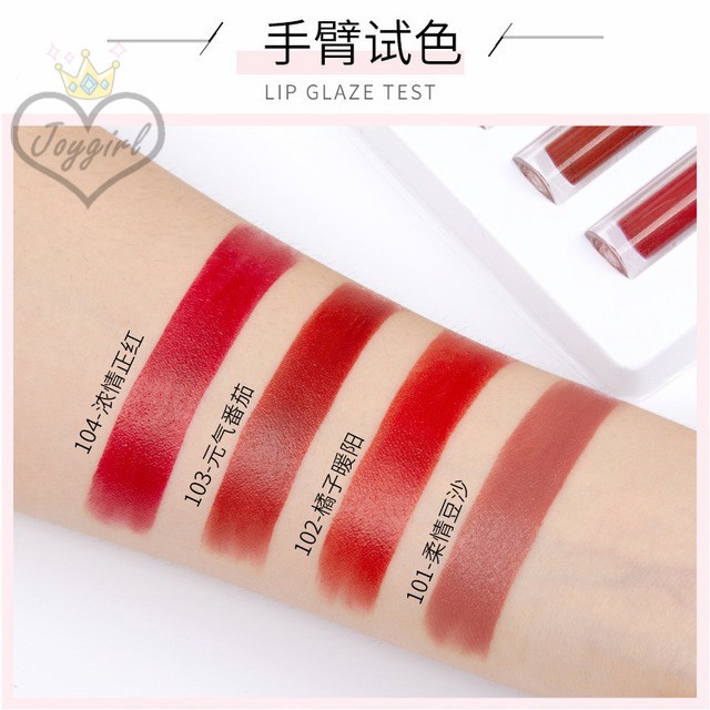 [Genuine] MAYCREATE Lip Gloss Set Lip Glaze Lipstick Lip Lacquer Velvet Mist Finish Matte Lip Cosmetics