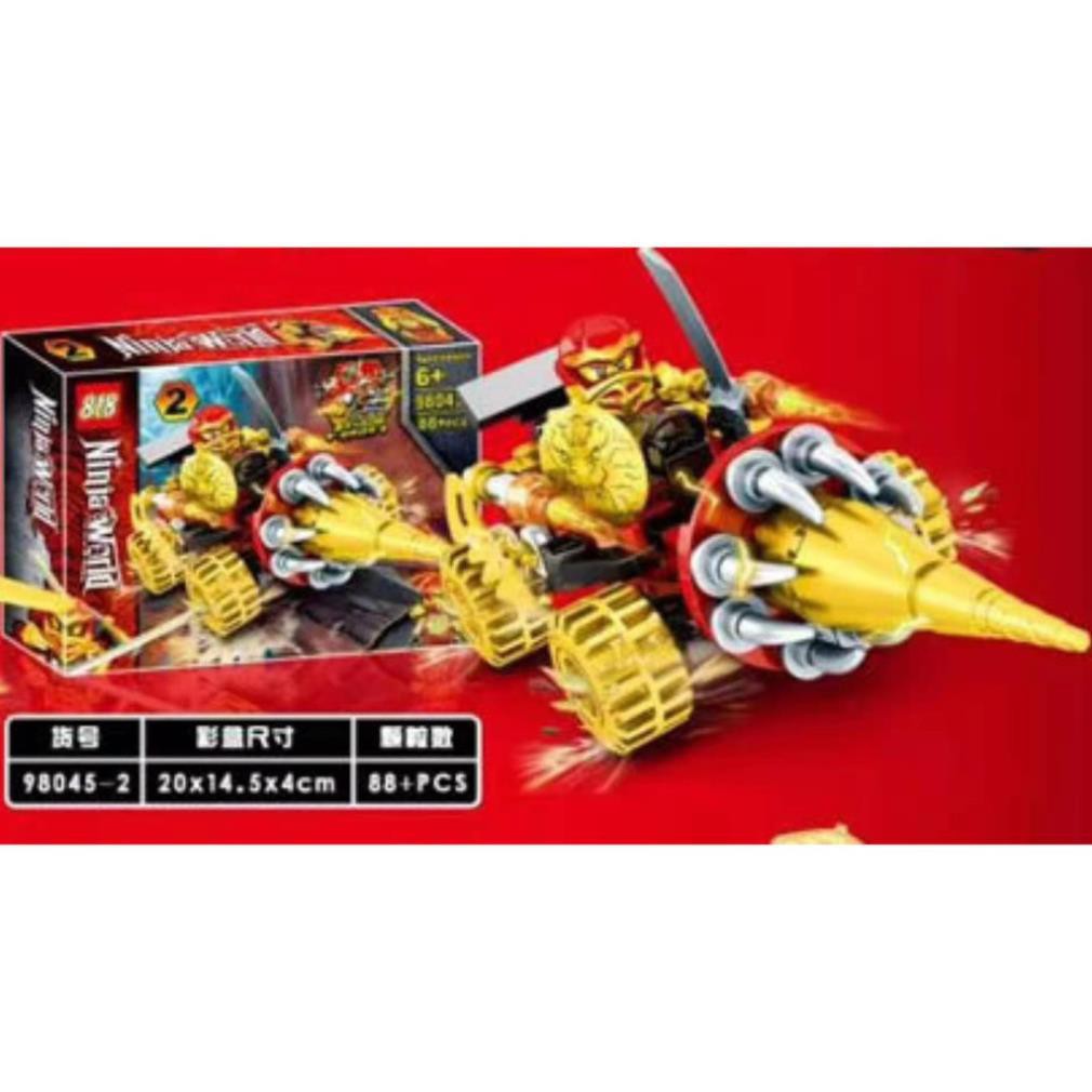 đồ chơi lego xếp hình lắp ráp ninja world 98045 - ninja cưỡi chiến xa