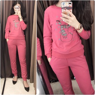 Bộ nỉ da cá Bershka