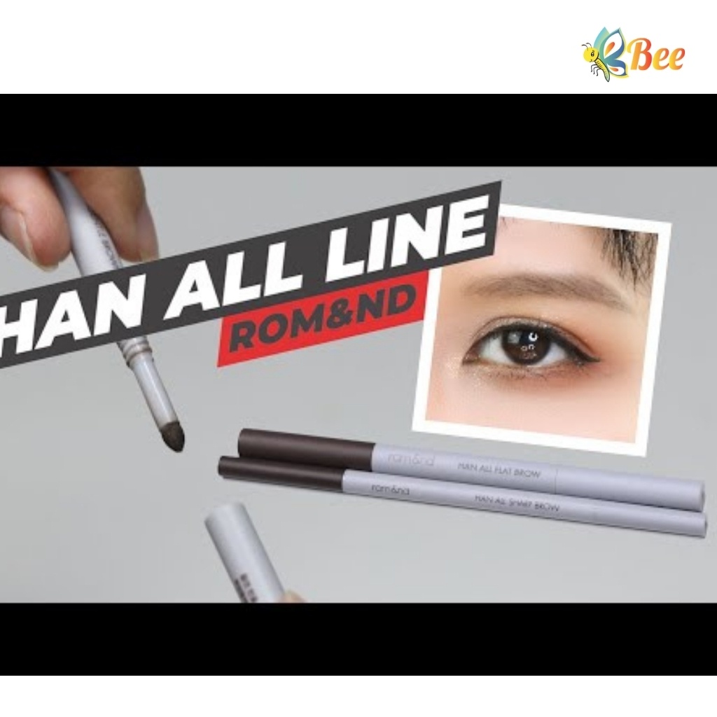 Chì kẻ mày Rom&amp;nd HAN ALL FLAT BROW