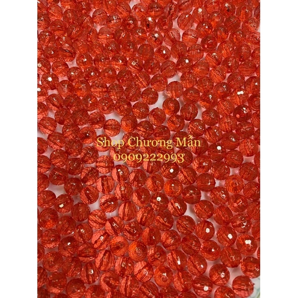 100G Chuỗi Hạt Pha Lê Nhựa 6-8-10mm Giá Sỉ