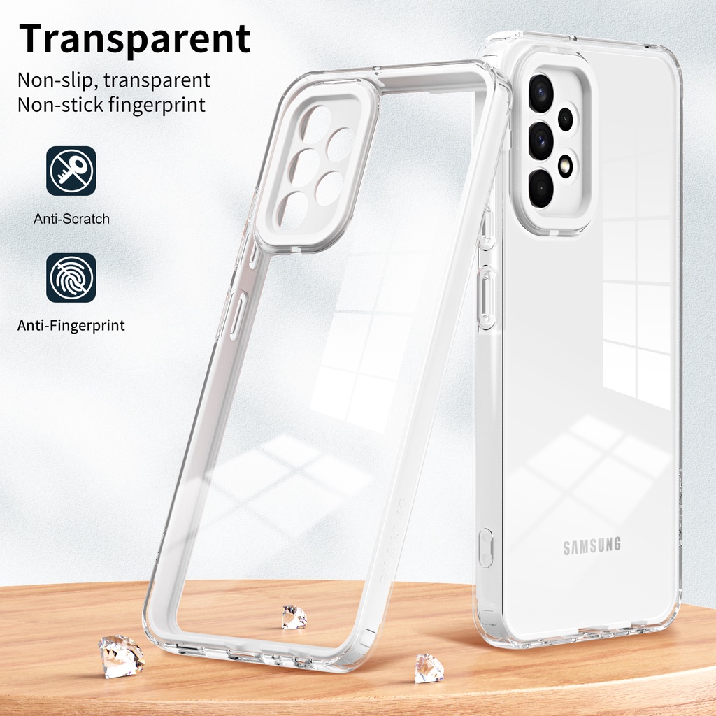 Ốp Điện Thoại PC TPU Trong Suốt Chống Sốc 2 Trong 1 Cho Samsung Galaxy A13 4G A13 5G A52 4G 5G A52s 5G A51 4G A32 4G A33 5G A53 5G A73 5G A23 4G