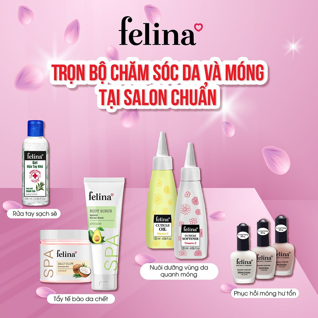 Kem làm mềm da quanh móng cao cấp Felina 120ml