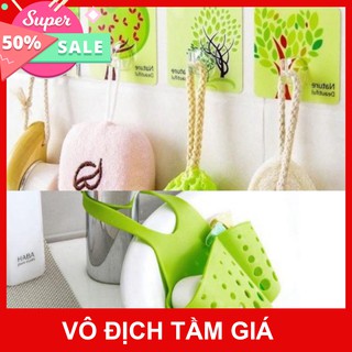 Giỏ treo đồ đa năng tiện dụng 🔰 Cam Kết Chất Lượng 🔰 10 Móc Dán Tường 3D Chịu Lực