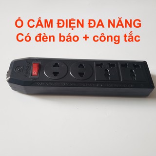 Mua Ổ cắm điện 4 ổ cắm có ổ đa năng  công tắc đèn báo không dây bắt bảng  tủ Hãng Ominsu