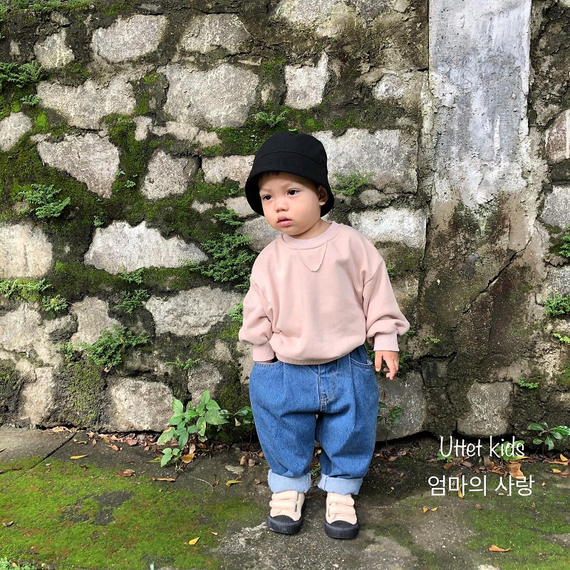 [Ảnh thật] ÁO SWEATER TRƠN 1243 DÀNH CHO BÉ GÁI VÀ BÉ TRAI SIZE 80 ĐẾN 120 MÙA THU ĐÔNG