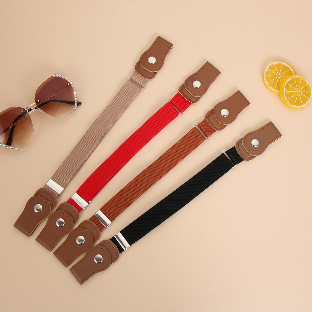 Thắt lưng vải canvas co giãn không khóa nhiều màu tùy chỉnh thời trang cho bé trai/ bé gái