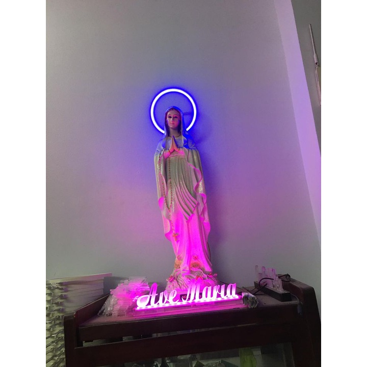 Chữ điện nổi- đèn led đổi màu -AVEMARIA
