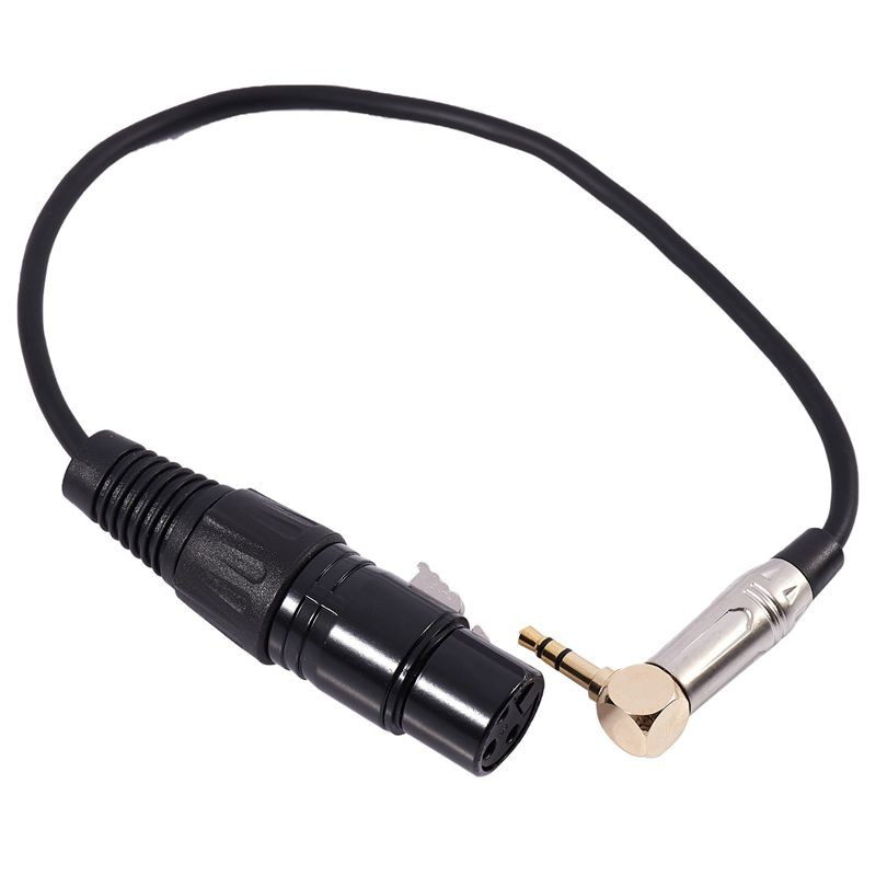 Dây Cáp Chuyển Đổi Âm Thanh Từ Trs Sang Xlr 3pin 0.3m 90 Độ Chuyên Dụng Cho Đàn Guitar Điện