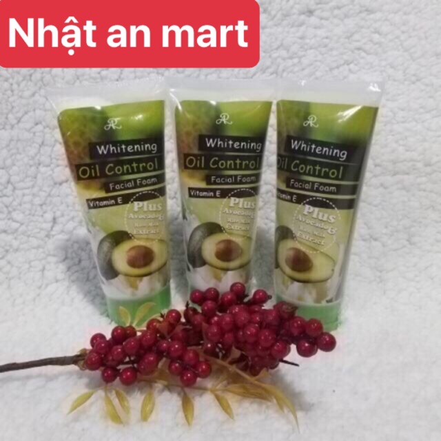 hot hot Sữa rửa mặt bơ Aron Whitening Oil Control Thái Lan 210g [hàng chuẩn] giúp da sáng mịn