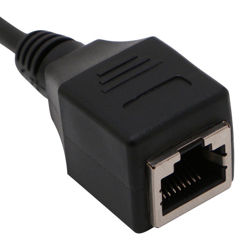 Dây Cáp Nối Cổng 3.5mm Sang RJ45 Ethernet Màu Đen