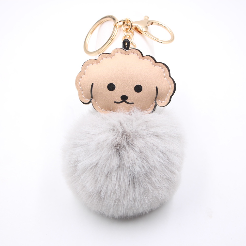 Móc khóa cute con cừu lông mềm mịn xịn thời trang phù hợp móc chìa khóa balo túi xách