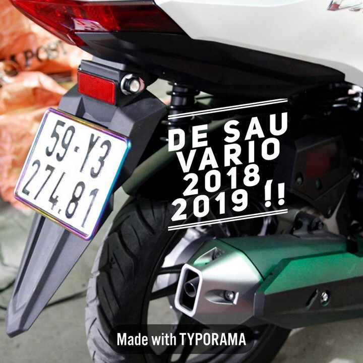 [SALE SỐC] DÈ SAU XE DÙNG CHO VARIO 2018 (ĐEN) (SIÊU RẺ)