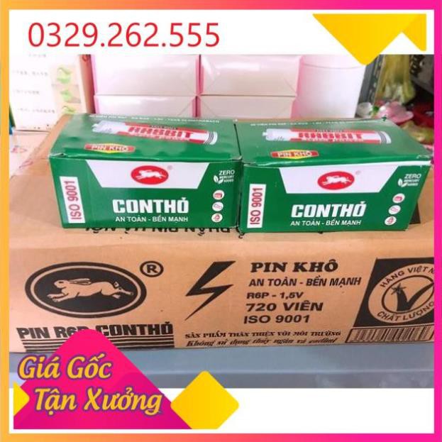 (Sale Khủng)  Sỉ hộp 40 quả pin Con Thỏ chính hãng AA và AAA