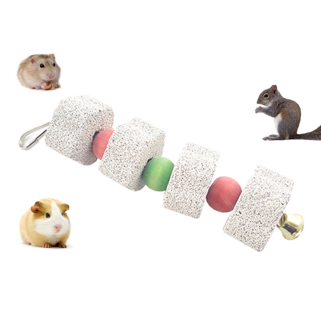 Đồ Chơi Chuỗi Hạt Đá Mài Răng Cho Hamster / Thỏ / Vẹt Cưng