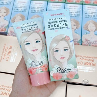 Kem Chống Nắng Trắng Da Seoulrose Rose Rosa Perfect Whitening S+ Cream SPF35+ PA++