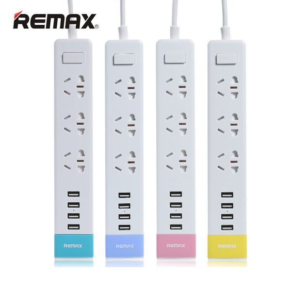 GIÁ TỐT - Ổ CẮM REMAX 3 CỔNG AC 4 CỔNG USB RU-S2 ( Màu Ngẫu Nhiên ) - PPL01