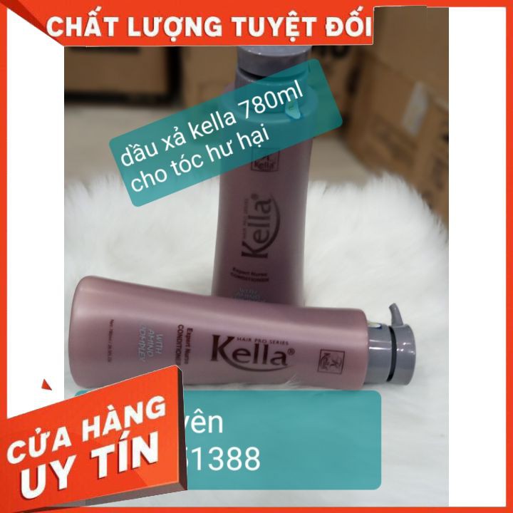 Dầu xả chăm sóc dành cho tóc hư tổn Kella 780ml FREESHIPgiúp dưỡng ẩm và phục hồi tóc hư tổn nặng giúp tóc suôn mượt