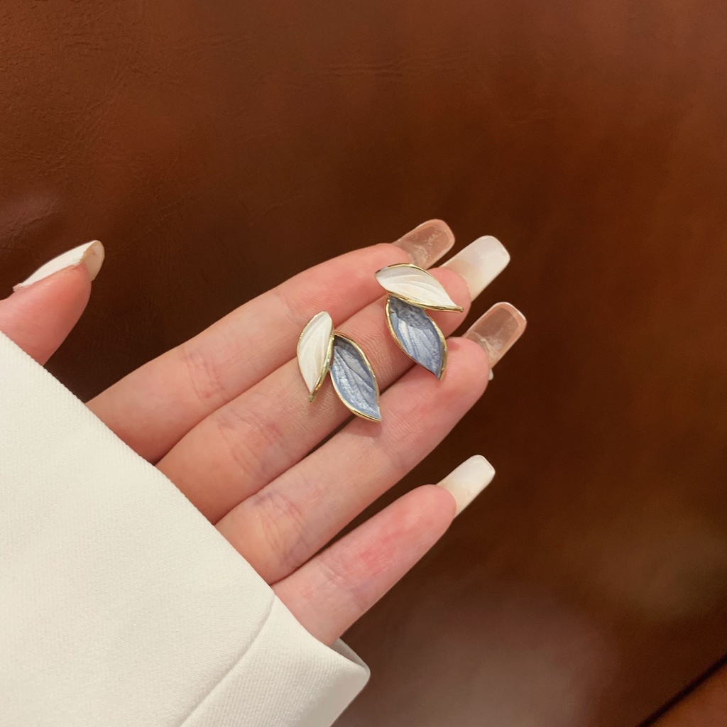 Khuyên tai kẹp không bấm lỗ chốt cố định K187 bằng hợp kim mạ vàng hình bông hoa dáng ngắn Leous Accessories