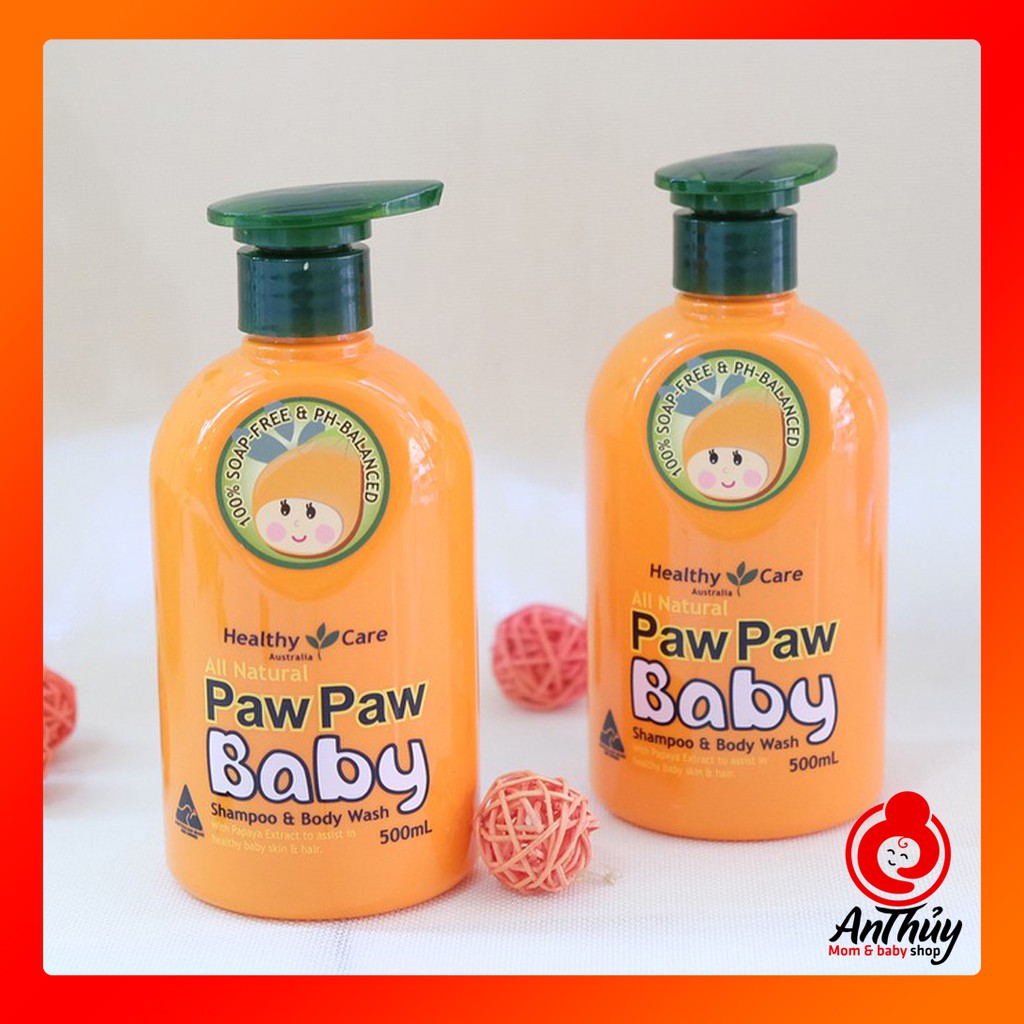 Sữa tắm gội Paw paw Baby Healthy Care 500ml