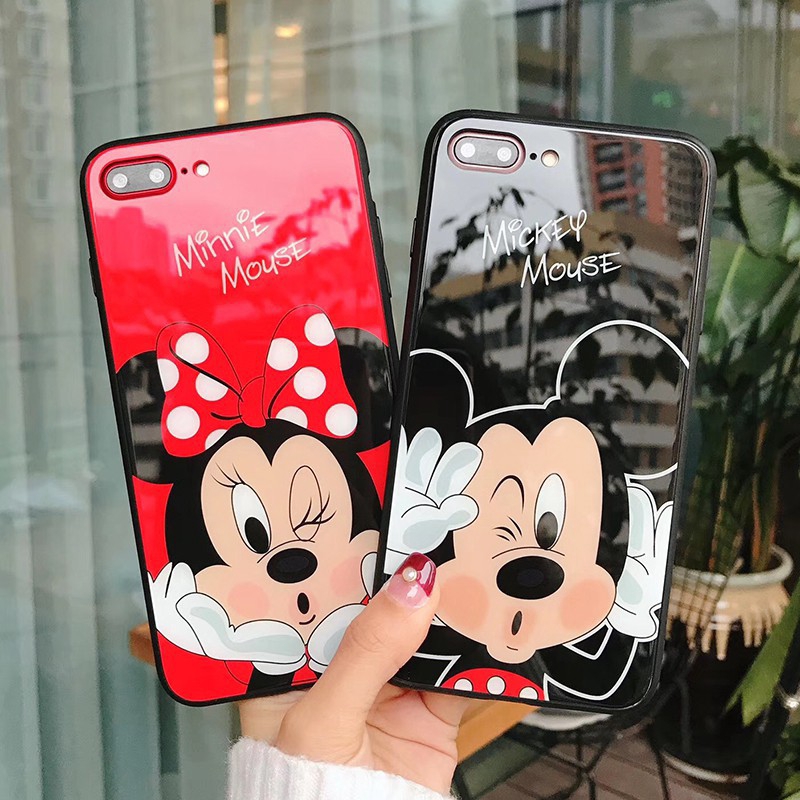 Ốp lưng Oppo in hình chuột Mickey Minnie dễ thương mẫu mới nhất cho A3S A7 F9 F7 F1S A39 A57 A37S Neo9 F9 Pro