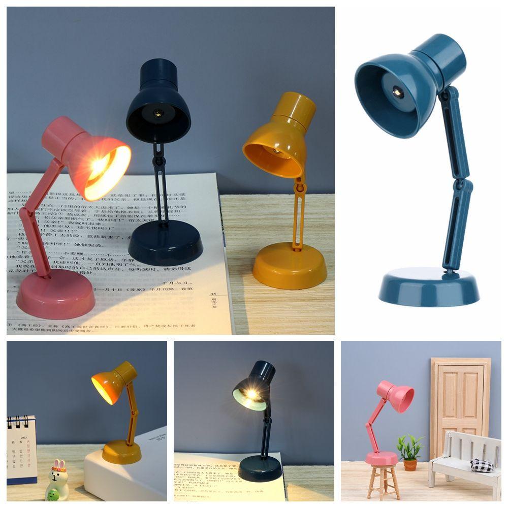 [Hàng giao ngay] Đèn Bàn Chiếu Sáng 360 Độ Cho Nhà Búp Bê Tỉ Lệ 1: 12° Đèn Đọc Sách Mini Xoay Được Tiện Dụng