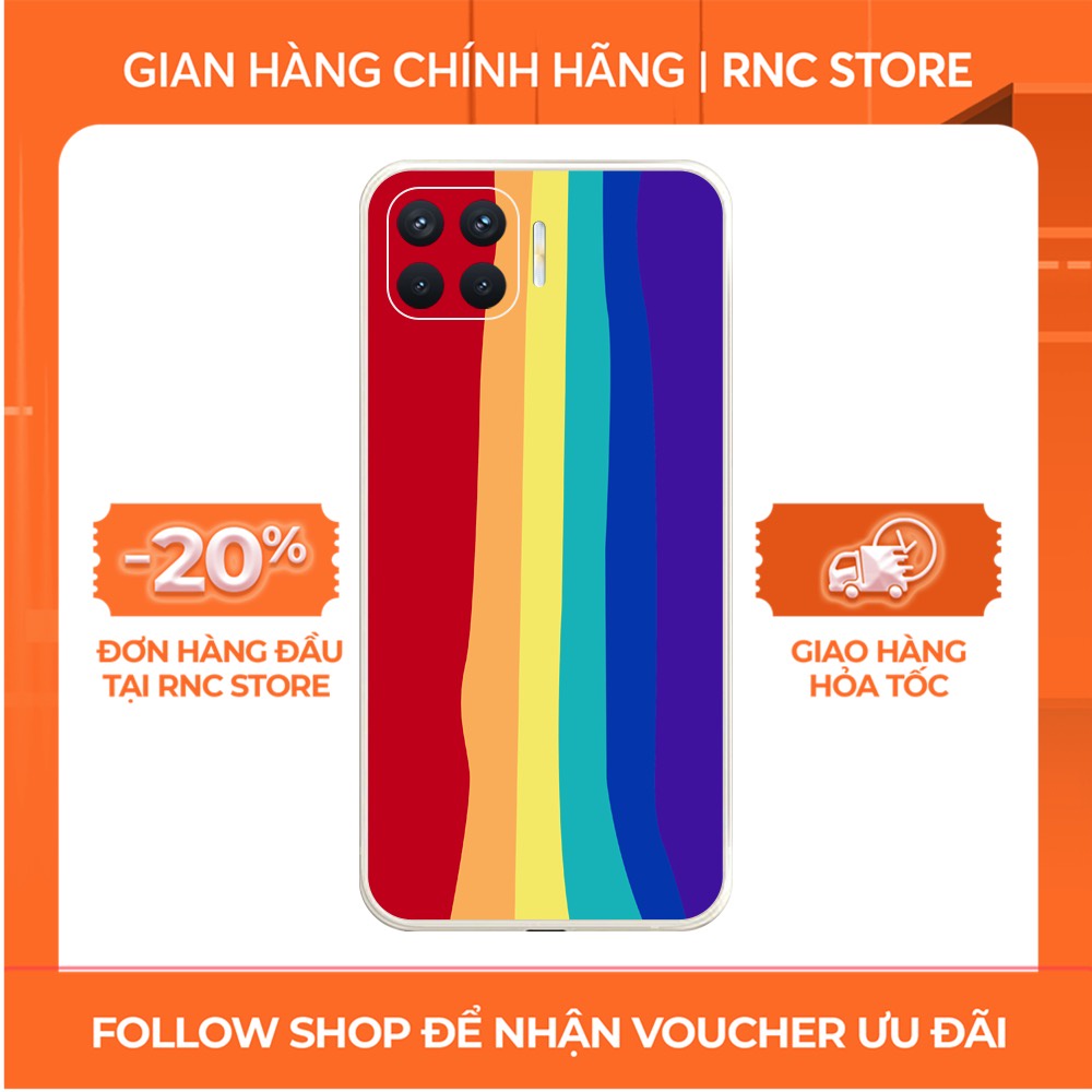 Ốp lưng OPPO A54/A16/A94/A93/F17 Pro/....dẻo cạnh vuông bảo vệ camera hình Cầu vồng