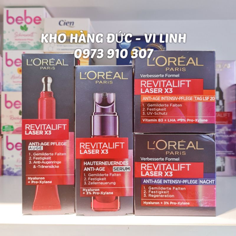 Serum và Kem L'Oréal Revitalift Laser X3