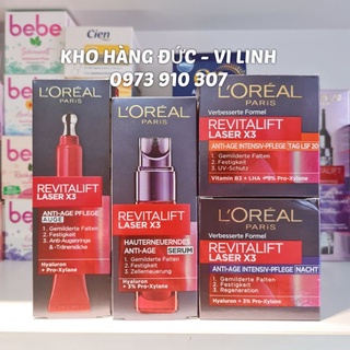 (Loreal Bill Đức) Serum và Kem L'Oréal Revitalift Laser X3