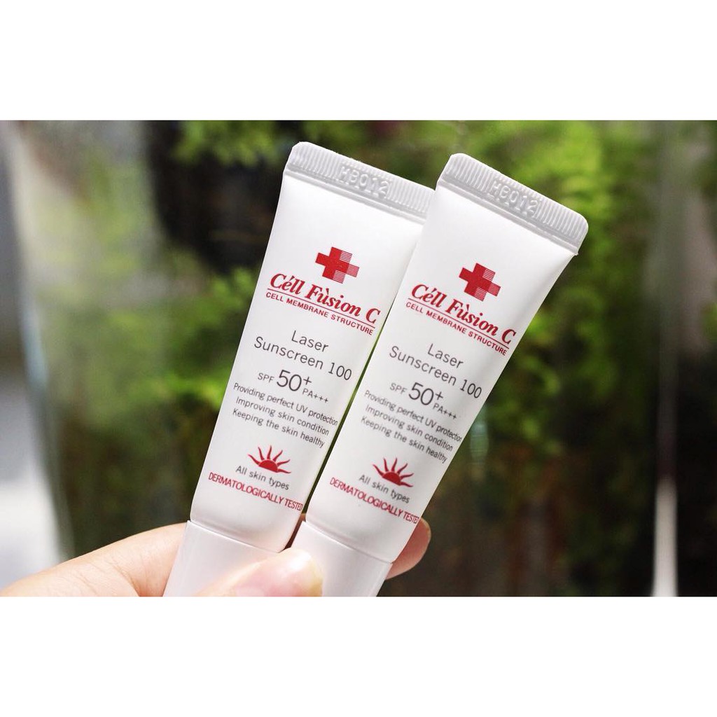 ( MINISIZE 10ML - CÓ SẴN) Kem chống nắng Cell fusion C Sunscreen 100 SPF 50 PA++++