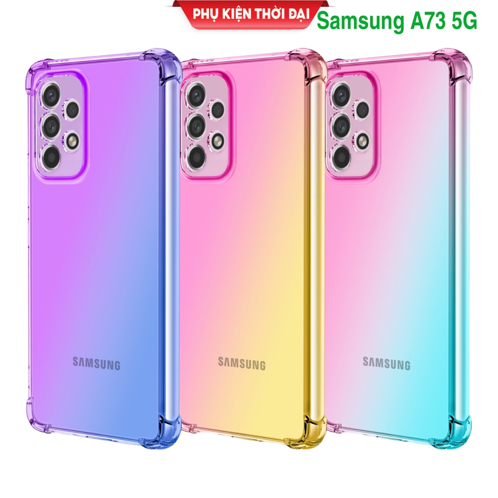 Ốp lưng Samsung A73 5G dẻo đa sắc lồi 4 góc chống sốc thời trang cao cấp bảo vệ toàn diện