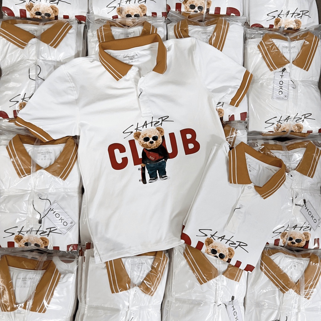 (HCM) ÁO THUN POLO GẤU NGẮN TAY SIÊU ĐẸP HOTTREND , THỜI TRANG CUTE XINH XẮN HOT HIT KME STORE