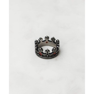 Nhẫn titan nam - nữ crown v2