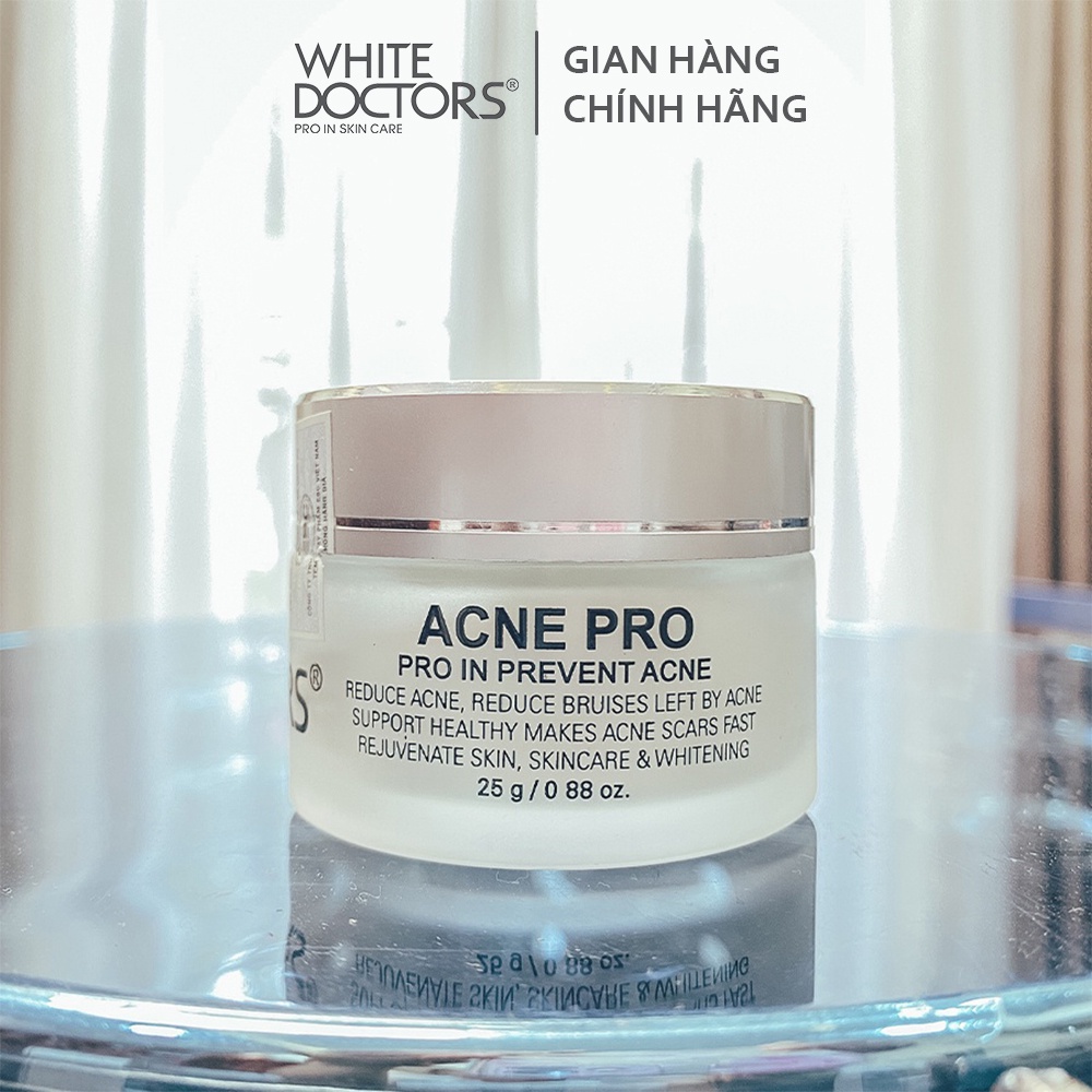 Kem loại bỏ mụn mờ thâm White Doctor Acne Pro 25g