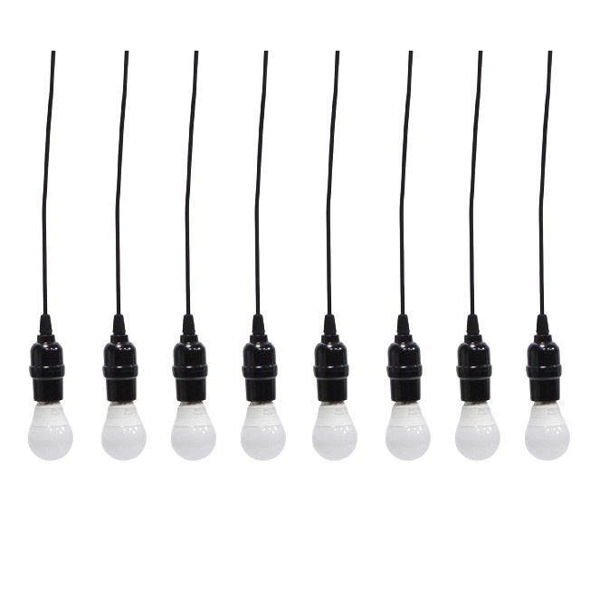 Bộ 8 đèn thả cổ điển Vintage bóng đèn led búp 5w